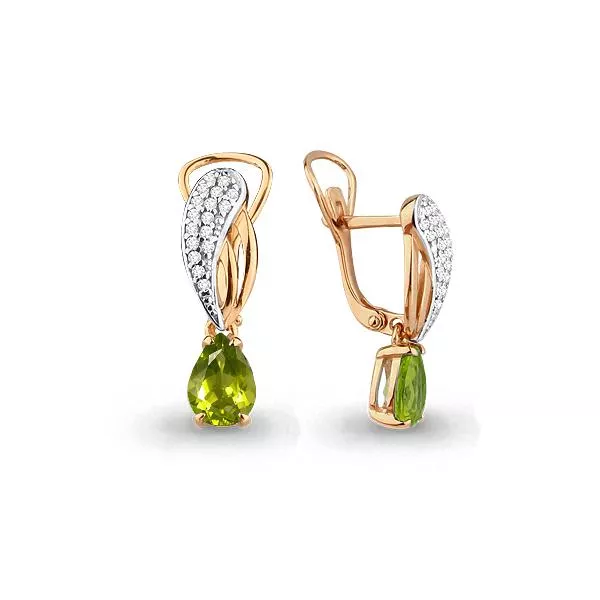 Серьги, артикул LV4475507А, золото