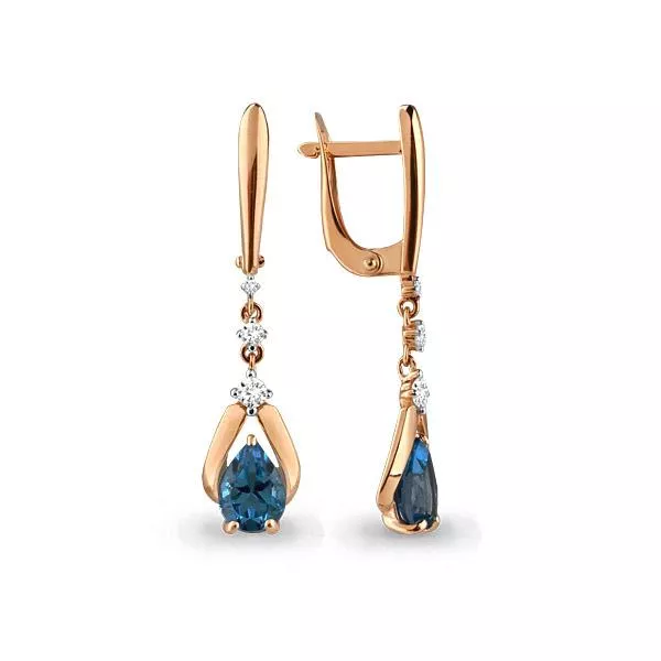 Серьги, артикул LV4472208А, золото