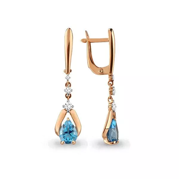 Серьги, артикул LV4472205А, золото