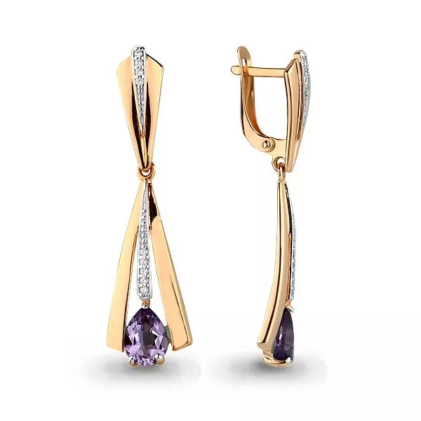 Серьги, артикул LV4472004А, золото