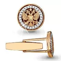 Запонки, золото, артикул LV72501А