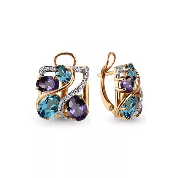 Серьги, артикул LV4463232А, золото