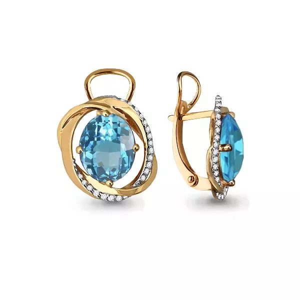 Серьги, артикул LV4459105А, золото