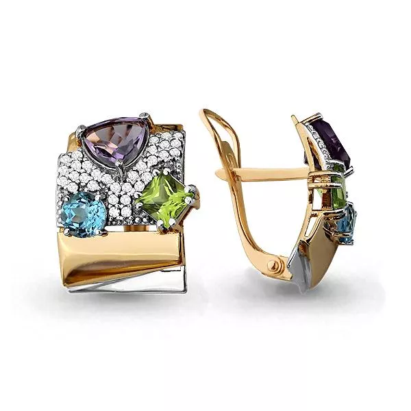 Серьги, артикул LV4455304А, золото