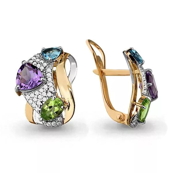 Серьги, артикул LV4455104А, золото