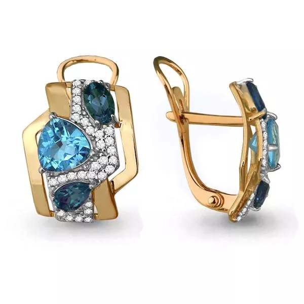 Серьги, золото, артикул LV4454808А