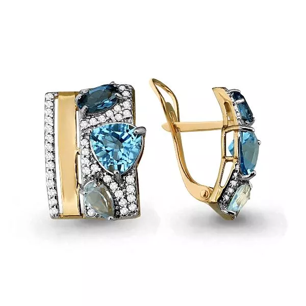 Серьги, золото, артикул LV4454705А