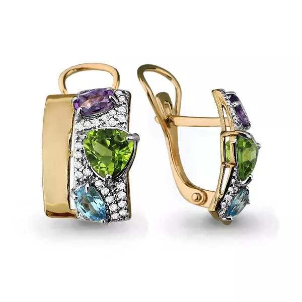 Серьги, золото, артикул LV4454607А