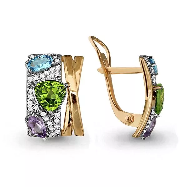 Серьги, золото, артикул LV4454307А