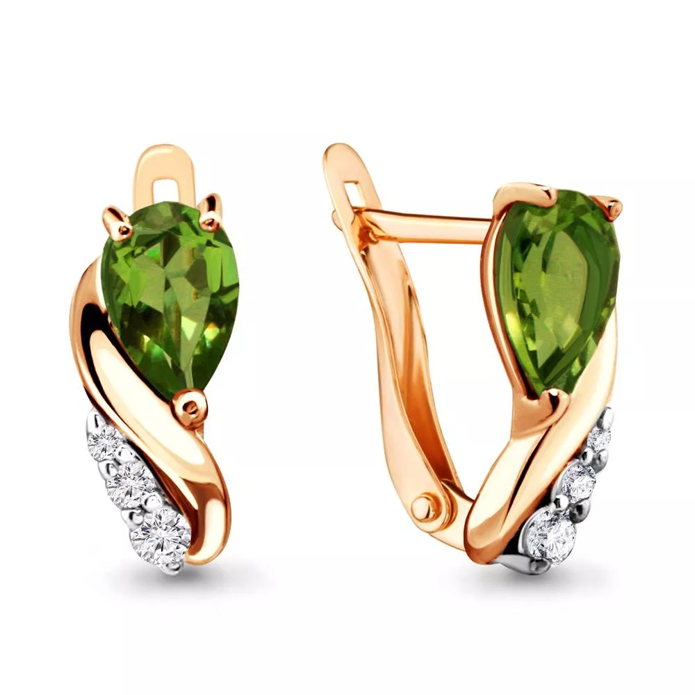 Серьги, артикул LV4453907А, золото