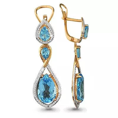 Серьги, артикул LV4451505А, золото