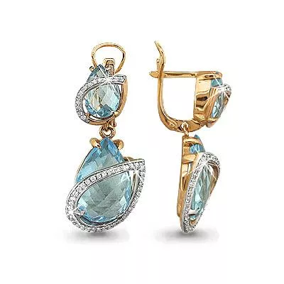 Серьги, артикул LV4451302А, золото