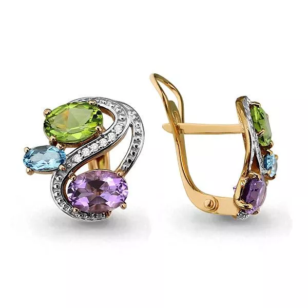 Серьги, золото, артикул LV4450804А