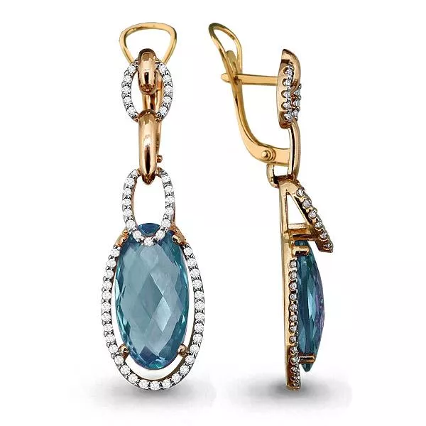 Серьги, артикул LV4443302А, золото