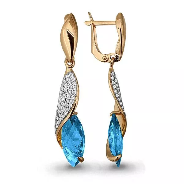 Серьги, артикул LV4442805А, золото