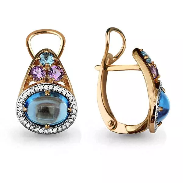 Серьги, артикул LV4442205А, золото