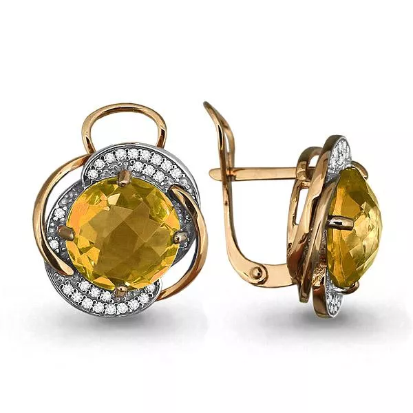 Серьги, артикул LV4440306А, золото