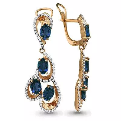 Серьги, артикул LV4432608А, золото