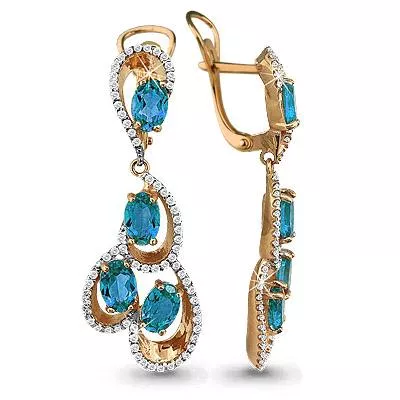 Серьги, артикул LV4432605А, золото