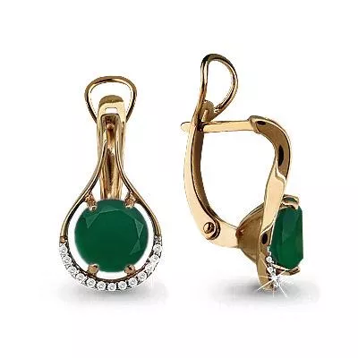 Серьги, артикул LV4431809А, золото