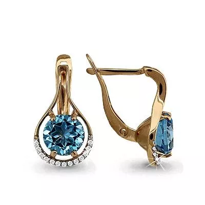 Серьги, артикул LV4431805А, золото