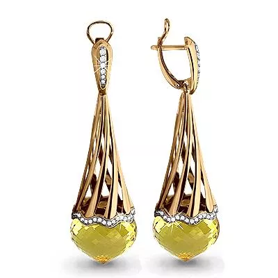 Серьги, золото, артикул LV4417406