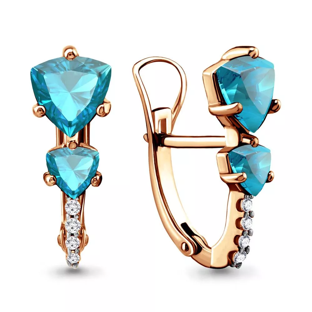 Серьги, артикул LV4413305А, золото