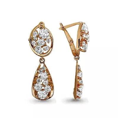 Серьги из золота, артикул LV44132