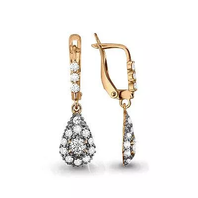 Серьги из золота, артикул LV44096А