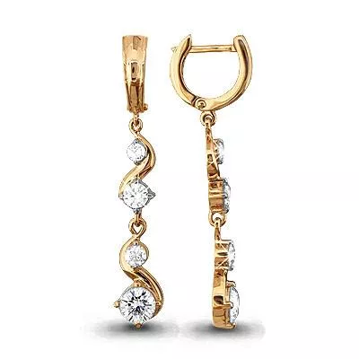 Серьги, золото, артикул LV44092А