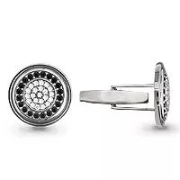 Запонки, артикул LV72509Ч, серебро