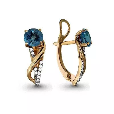 Серьги, золото, артикул LV4405408А