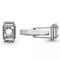 Запонки, серебро, артикул LV72504А