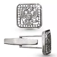 Запонки, серебро, артикул LV72502А