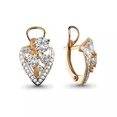 Серьги, золото, артикул LV44026А