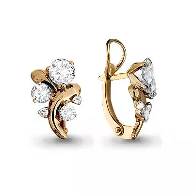 Серьги, золото, артикул LV44025