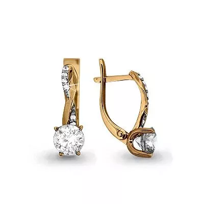 Серьги, золото, артикул LV44009А