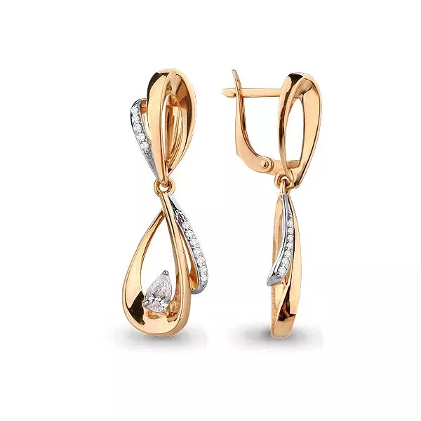 Серьги, золото, артикул LV43886А