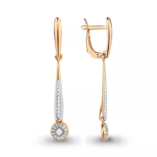 Серьги, золото, артикул LV43883А