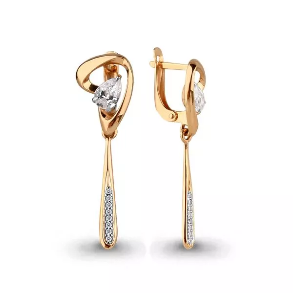 Серьги, артикул LV43877А, золото