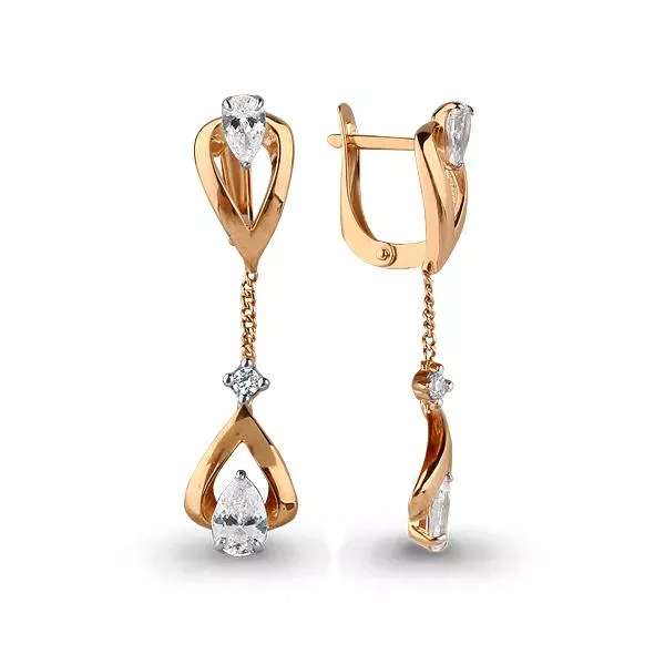 Серьги из золота, артикул LV43876