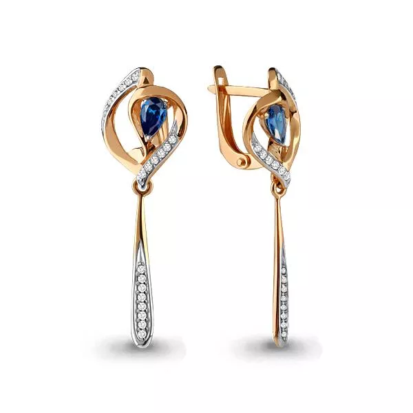 Серьги из золота, артикул LV43874Б