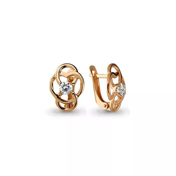 Серьги из золота, артикул LV43838