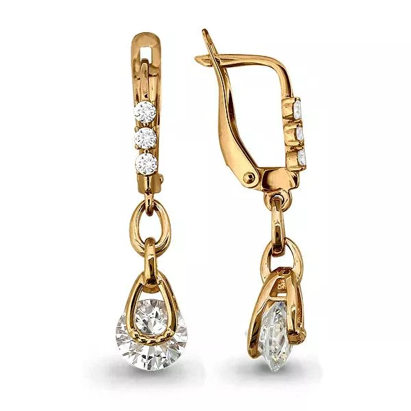 Серьги, золото, артикул LV43784