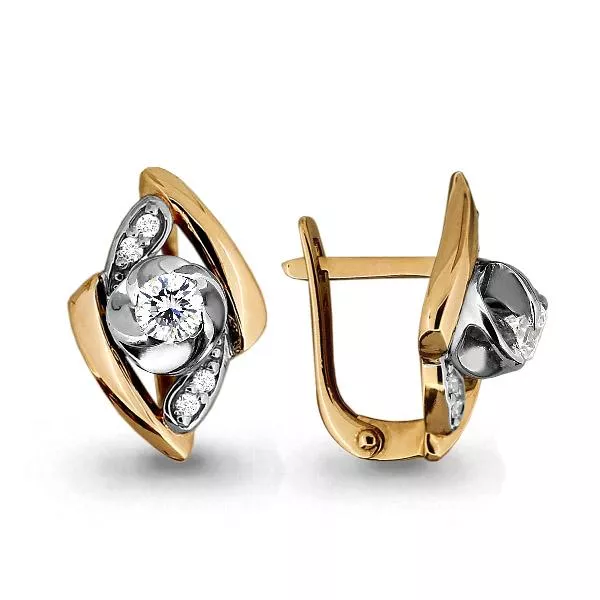 Серьги, артикул LV43766А, золото