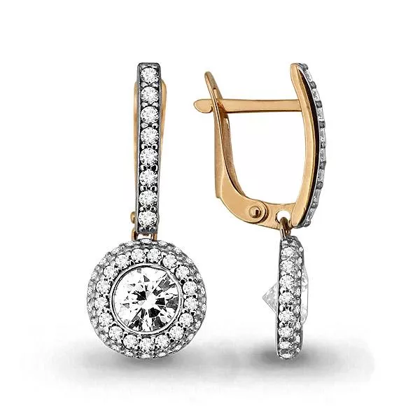 Серьги, артикул LV43758А, золото