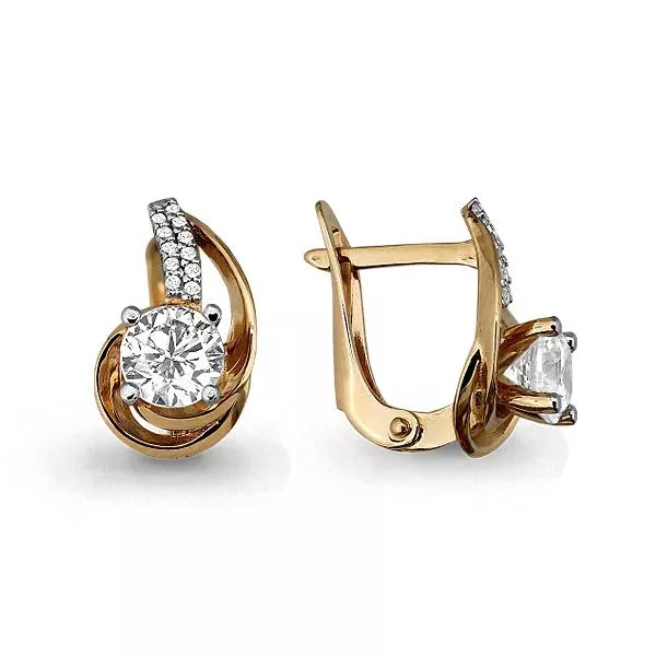 Серьги, артикул LV43742А, золото