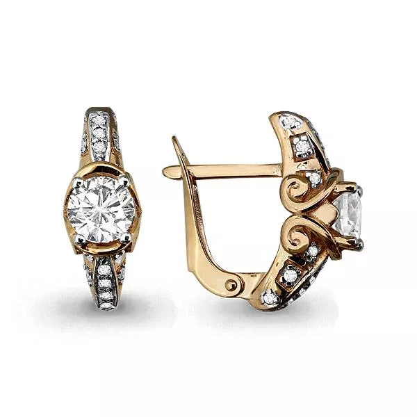 Серьги, золото, артикул LV43741А