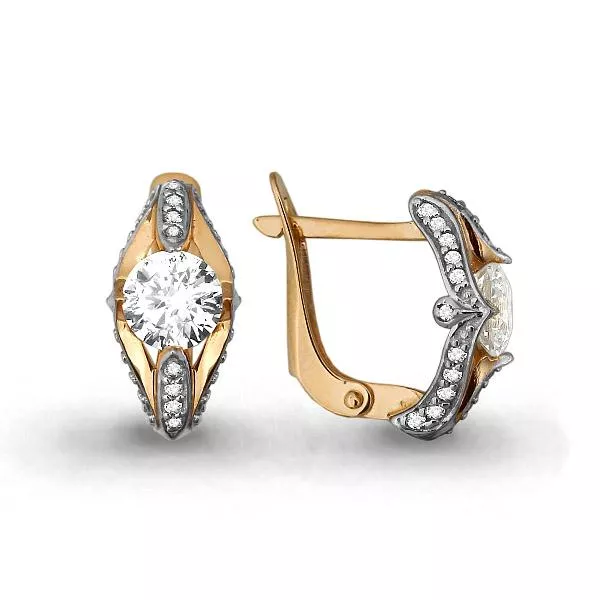 Серьги, артикул LV43728А, золото