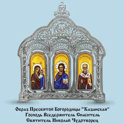 Икона из серебра, артикул LV81109